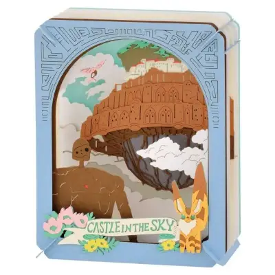 Paper theater Studio Ghibli castle in the sky